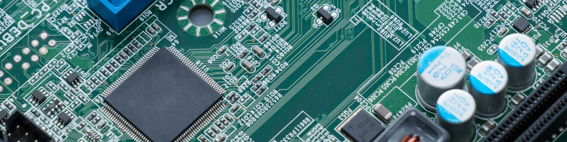 Automated SMT line assembling the circuit boards described in this guide