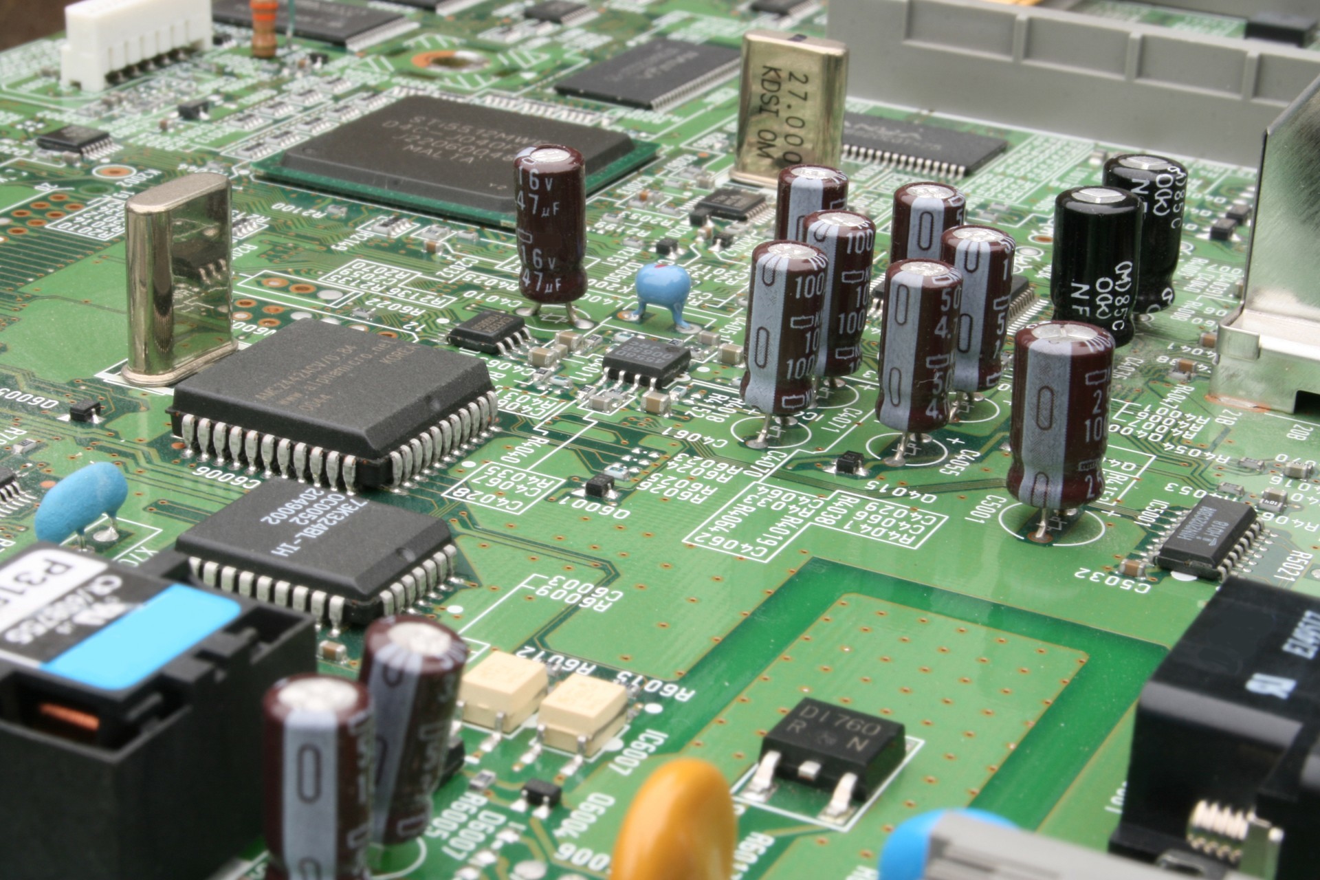 prototype board assembled from reviewed design data