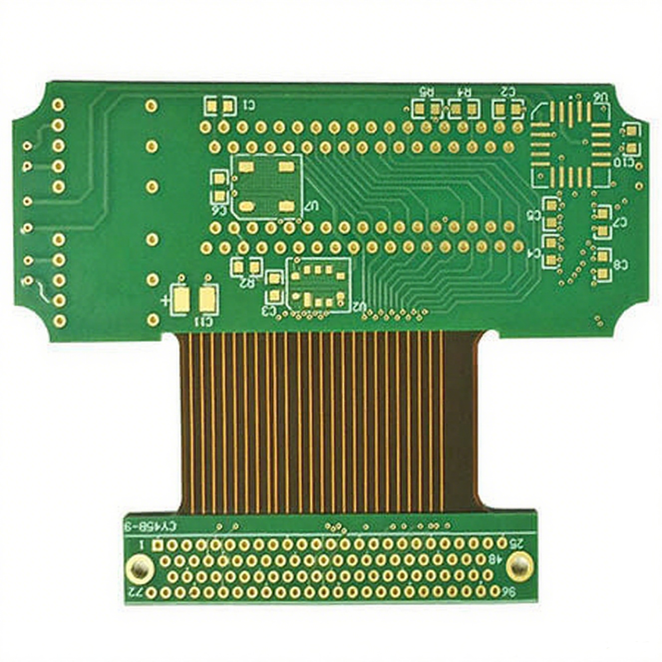 Inspection and test station checking assembled boards on the production line