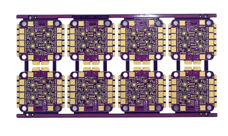 Inspection and test station checking assembled boards on the production line