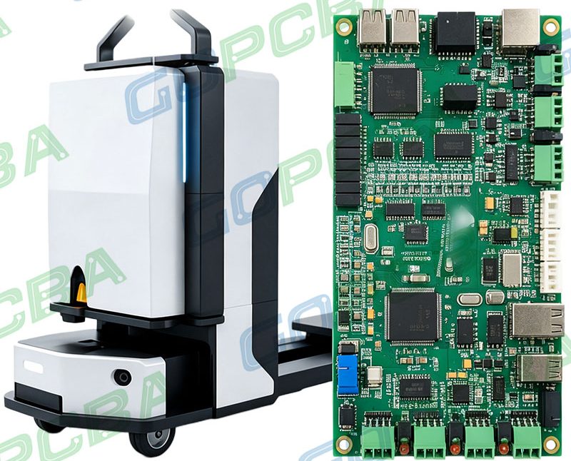 AGV controller system PCBA kept flat for reliable high-speed SMT assembly