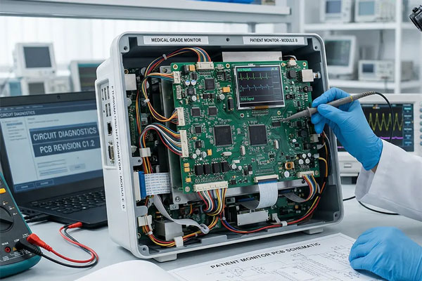 rework of a valuable medical equipment PCBA using local heating reflow tools