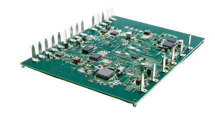 Automated SMT line assembling the circuit boards described in this guide