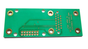 Mask adhesion check on an SMOBC board after plating
