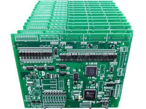 High layer count switch board with back drilled vias