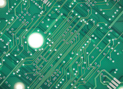 Detail of an electronic printed circuit board useful as a background